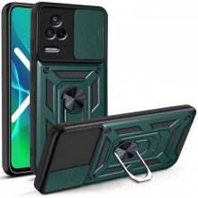 Ударопрочный чехол Camshield Serge Ring для Xiaomi Poco F4 Зеленый - купить на Floy.com.ua