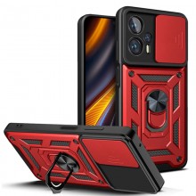 Ударопрочный чехол Camshield Serge Ring для Xiaomi Poco X4 GT Красный - купить на Floy.com.ua