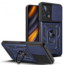 Ударопрочный чехол Camshield Serge Ring для Xiaomi Poco X4 GT Синий - купить на Floy.com.ua