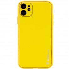 Кожаный чехол Xshield для Apple iPhone 11 (6.1") Желтый - купить на Floy.com.ua