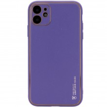 Кожаный чехол Xshield для Apple iPhone 11 (6.1") Фиолетовый - купить на Floy.com.ua