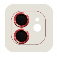 Защитное стекло Metal Classic на камеру (в упак.) для Apple iPhone 12 / 12 mini / 11 Красный - купить на Floy.com.ua