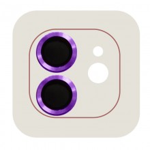 Защитное стекло Metal Classic на камеру (в упак.) для Apple iPhone 12 / 12 mini / 11 Фиолетовый - купить на Floy.com.ua