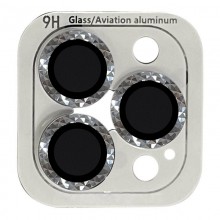 Защитное стекло Metal Shine на камеру (в упак.) для Apple iPhone 12 Pro Max Серебряный - купить на Floy.com.ua