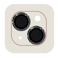Защитное стекло Metal Shine на камеру (в упак.) для Apple iPhone 13 mini / 13 Черный - купить на Floy.com.ua