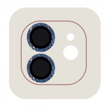 Защитное стекло Metal Shine на камеру (в упак.) для Apple iPhone 12 / 12 mini / 11 Синий - купить на Floy.com.ua