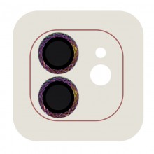 Защитное стекло Metal Shine на камеру (в упак.) для Apple iPhone 12 / 12 mini / 11 Сиреневый - купить на Floy.com.ua
