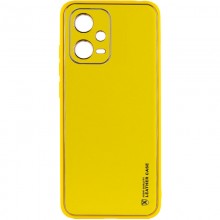 Кожаный чехол Xshield для Xiaomi Poco X5 5G / Redmi Note 12 5G Желтый - купить на Floy.com.ua