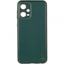 Кожаный чехол Xshield для Xiaomi Poco X5 5G / Redmi Note 12 5G Зеленый - купить на Floy.com.ua
