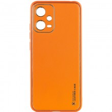 Кожаный чехол Xshield для Xiaomi Poco X5 5G / Redmi Note 12 5G Оранжевый - купить на Floy.com.ua