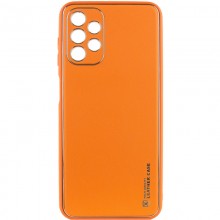Кожаный чехол Xshield для Samsung Galaxy A13 4G Оранжевый - купить на Floy.com.ua