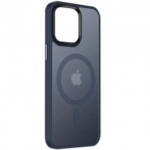 TPU+PC чехол Metal Buttons with MagSafe Colorful для Apple iPhone 14 (6.1") Синий - купить на Floy.com.ua
