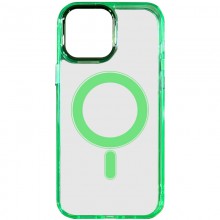 Чехол TPU Iris with MagSafe для Apple iPhone 12 Pro / 12 (6.1") Салатовый - купить на Floy.com.ua
