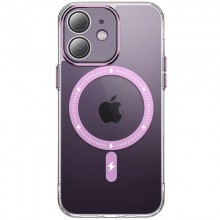 Чехол TPU+PC Colorful with MagSafe для Apple iPhone 12 (6.1") Pink - купить на Floy.com.ua