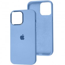 Чехол Silicone Case Metal Buttons (AA) для Apple iPhone 14 (6.1")