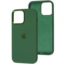 Чехол Silicone Case Metal Buttons (AA) для Apple iPhone 14 (6.1")