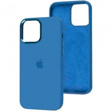 Чехол Silicone Case Metal Buttons (AA) для Apple iPhone 14 Pro Max (6.7")