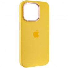 Уценка Чехол Silicone Case Metal Buttons (AA) для Apple iPhone 14 Pro Max (6.7") Желтый - купить на Floy.com.ua
