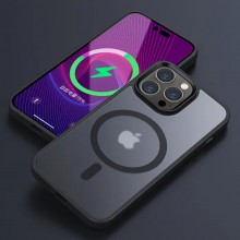 TPU+PC чехол Metal Buttons with MagSafe Colorful для Apple iPhone 15 Pro Max (6.7")