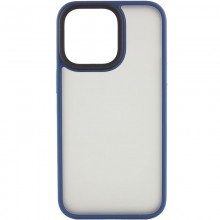TPU+PC чехол Metal Buttons для Apple iPhone 15 Pro (6.1") Синий - купить на Floy.com.ua