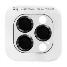 Защитное стекло Metal Classic на камеру (в упак.) для Apple iPhone 15 Pro (6.1") / 15 Pro Max (6.7") Черный - купить на Floy.com.ua
