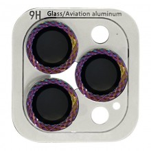 Защитное стекло Metal Shine на камеру (в упак.) для Apple iPhone 15 Pro (6.1") / 15 Pro Max (6.7") Сиреневый - купить на Floy.com.ua