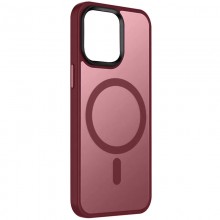 TPU+PC чехол Metal Buttons with MagSafe Colorful для Apple iPhone 15 Pro (6.1") Бордовый - купить на Floy.com.ua