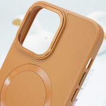 Кожаный чехол Bonbon Leather Metal Style with MagSafe для Apple iPhone 12 Pro Max (6.7")