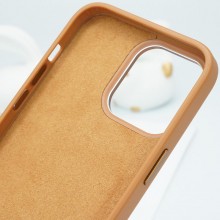 Кожаный чехол Bonbon Leather Metal Style with MagSafe для Apple iPhone 13 Pro (6.1")