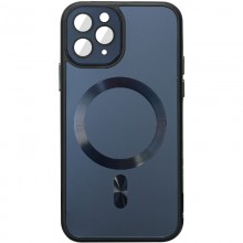 Чехол TPU+Glass Sapphire Midnight with MagSafe для Apple iPhone 12 Pro Max (6.7")