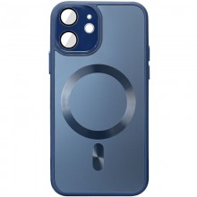 Чехол TPU+Glass Sapphire Midnight with MagSafe для Apple iPhone 12 (6.1") Синий - купить на Floy.com.ua