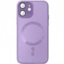 Чехол TPU+Glass Sapphire Midnight with MagSafe для Apple iPhone 12 (6.1") Сиреневый - купить на Floy.com.ua
