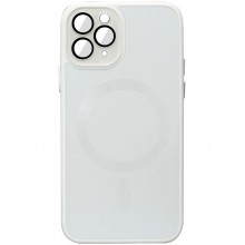 Чехол TPU+Glass Sapphire Midnight with MagSafe для Apple iPhone 11 Pro Max (6.5") Белый - купить на Floy.com.ua