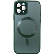 Чехол TPU+Glass Sapphire Midnight with MagSafe для Apple iPhone 14 Pro Max (6.7") Зеленый - купить на Floy.com.ua
