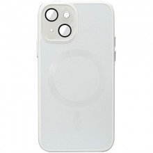 Чехол TPU+Glass Sapphire Midnight with MagSafe для Apple iPhone 14 (6.1") Белый - купить на Floy.com.ua