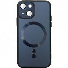 Чехол TPU+Glass Sapphire Midnight with MagSafe для Apple iPhone 14 (6.1") Черный - купить на Floy.com.ua