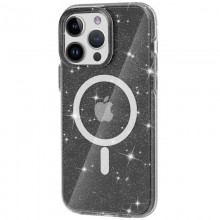 Чехол TPU Galaxy Sparkle (MagFit) для Apple iPhone 15 Pro (6.1") Black - купить на Floy.com.ua