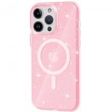 Чехол TPU Galaxy Sparkle (MagFit) для Apple iPhone 15 Pro (6.1") Pink - купить на Floy.com.ua