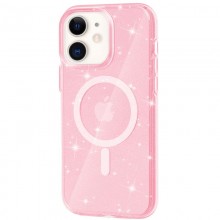 Чехол TPU Galaxy Sparkle (MagFit) для Apple iPhone 11 (6.1") Pink - купить на Floy.com.ua