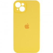 Чехол Silicone Case Full Camera Protective (AA) для Apple iPhone 15 (6.1") Желтый - купить на Floy.com.ua