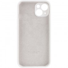 Чехол Silicone Case Full Camera Protective (AA) для Apple iPhone 15 (6.1") Белый - купить на Floy.com.ua