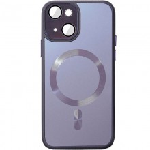 Чехол TPU+Glass Sapphire Midnight with MagSafe для Apple iPhone 15 (6.1") Фиолетовый - купить на Floy.com.ua