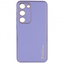 Кожаный чехол Xshield для Samsung Galaxy S23 FE Сиреневый - купить на Floy.com.ua