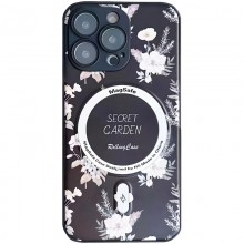 TPU+PC чехол Secret Garden with MagSafe для Apple iPhone 15 Pro Max (6.7") Black - купить на Floy.com.ua