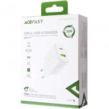 СЗУ Acefast A25 PD20W (USB-C+USB-A) dual port