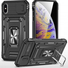 Ударопрочный чехол Camshield Army Ring для Apple iPhone XS Max (6.5") Черный - купить на Floy.com.ua