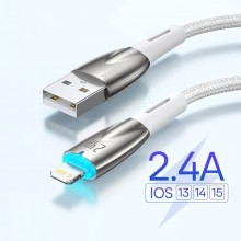 Дата кабель Baseus Glimmer Series Fast Charging Data Cable USB to Lightning 2.4A 1m (CADH00020)
