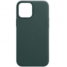 Кожаный чехол Leather Case (AAA) with MagSafe and Animation для Apple iPhone 14 Pro Max (6.7") Forest Green - купить на Floy.com.ua