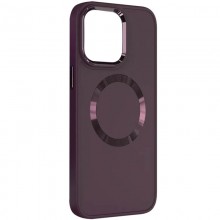 TPU чехол Bonbon Metal Style with MagSafe для Apple iPhone 15 (6.1") Бордовый - купить на Floy.com.ua