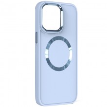 TPU чехол Bonbon Metal Style with MagSafe для Apple iPhone 15 (6.1") Голубой - купить на Floy.com.ua